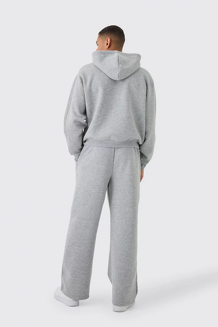 Oversized Boxy Star Printed Zip Through Hooded Tracksuit Oversized Boxy Star Printed Zip Through Hooded Tracksuit